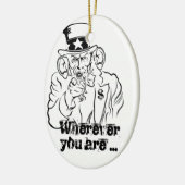 Décoration En Céramique Oncle Sam (Gauche)