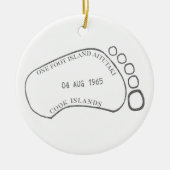 Décoration En Céramique One Foot Island Aitutaki - Îles Cook (Devant)