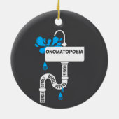 Décoration En Céramique Onomatopoeia écriture ou poésie créative (Dos)