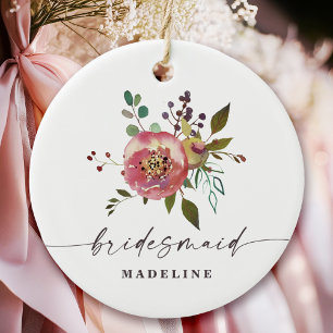 Décoration En Céramique Ophelia Cottagecore Rose Poussiéreuse Florale Demo