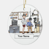 Décoration En Céramique Optométriste - femelle (Gauche)