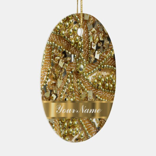 Décoration En Céramique Or élégant bling (Droite)