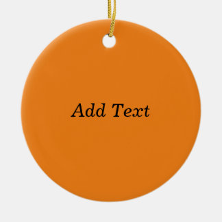Décoration En Céramique Orange Créez Votre Propre Ajouter Texte Personnali