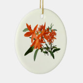 Décoration En Céramique Orchidée Epidendrum orange (Droite)