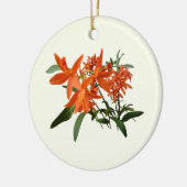 Décoration En Céramique Orchidée Epidendrum orange (Gauche)