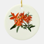 Décoration En Céramique Orchidée Epidendrum orange (Dos)