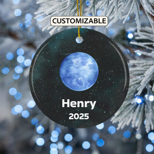 Décoration En Céramique Ordinateur Neptune personnalisé, Planète système s