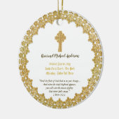 Décoration En Céramique ORDINATION Commémorative don Prêtre Pasteur diacre (Gauche)