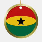 Décoration En Céramique Organisation du drapeau du Ghana (Dos)
