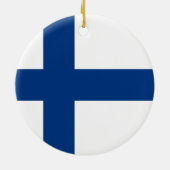 Décoration En Céramique Organisation du drapeau finlandais (Dos)