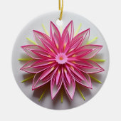 Décoration En Céramique Origami rose complexe (Devant)