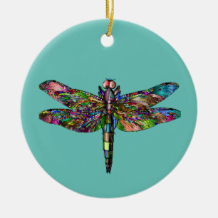 DÉCORATION EN CÉRAMIQUE ORNAMENT DRAGONFLY