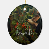 Décoration En Céramique Ornament Holly et Ivy (Gauche)