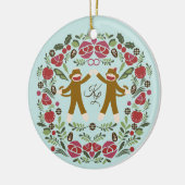 Décoration En Céramique Ornament Joie de Singe Sock (Gauche)