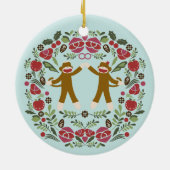 Décoration En Céramique Ornament Joie de Singe Sock (Dos)