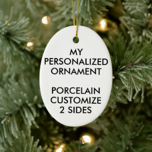 DÉCORATION EN CÉRAMIQUE ORNAMENT PHOTOGRAPHIQUE PERSONNALISÉ PORCELAIN