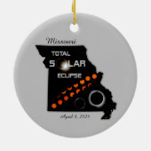 Décoration En Céramique Ornament solaire Eclipse du Missouri (Dos)
