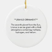 DÉCORATION EN CÉRAMIQUE ORNAMENT URANUS (Dos)