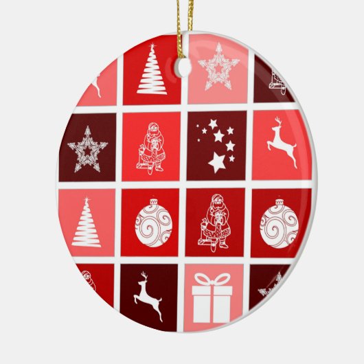 DÉCORATION EN CÉRAMIQUE ORNAMENTS POUR NOËL (Gauche)