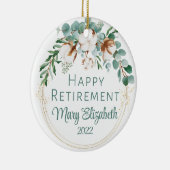 Décoration En Céramique Ornement, coton et eucalyptus (Droite)