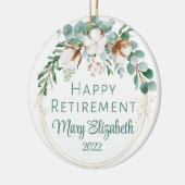 Décoration En Céramique Ornement, coton et eucalyptus (Gauche)