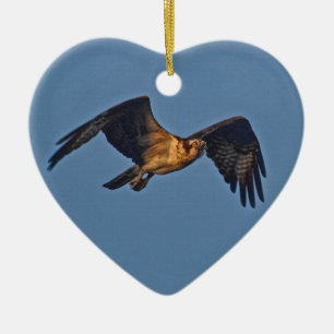 Décoration En Céramique Osprey Fish Eagle Vol au coucher du soleil