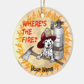 Décoration En Céramique Où est le pompier (Gauche)