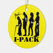 Décoration En Céramique Ouais, J'Emballe Un Arme À Feu (Gauche)