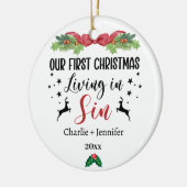 Décoration En Céramique Our First Christmas Living in Sin Funny Couple (Gauche)