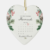 Décoration En Céramique Our première Christmas Married Ornament (Droite)