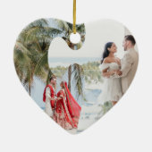 Décoration En Céramique Our première Christmas Married Ornament (Dos)