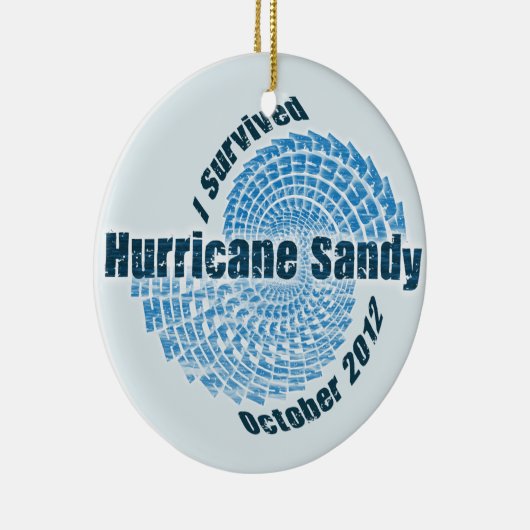 Décoration En Céramique Ouragan Sandy (Droite)