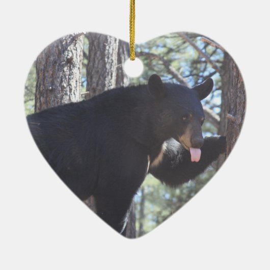 Décoration En Céramique Ours noir (Dos)