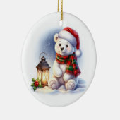 Décoration En Céramique Ours polaire de Noël (Droite)