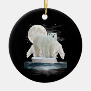 Décoration En Céramique Ours Polaires Faune Zoo Amoureux des Animaux Soign