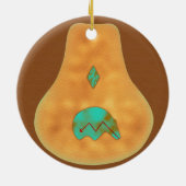 Décoration En Céramique Ours Zuni Turquoise d'Amérique (Dos)