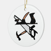 Décoration En Céramique Outils de travail du bois (Gauche)