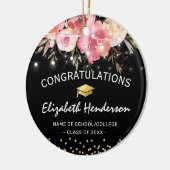 Décoration En Céramique Pac de graduation rose et or (Gauche)