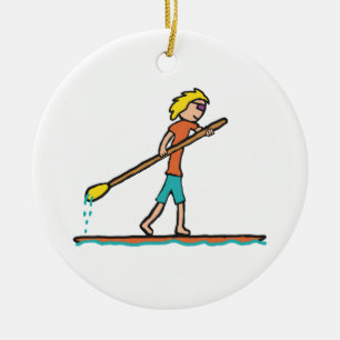 Décoration En Céramique Paddleboard supérieur