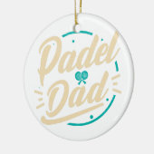 Décoration En Céramique Padel Papa Platform Tennis Paddleball Padel (Gauche)