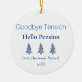 Décoration En Céramique Pagode Bleue Arbres de Noël Retraite 1-Photo (Devant)