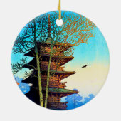 Décoration En Céramique Pagode japonaise (Dos)