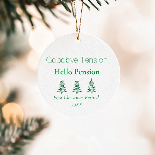 Décoration En Céramique Pagode verte Noël Arbres Retraite 1-Photo