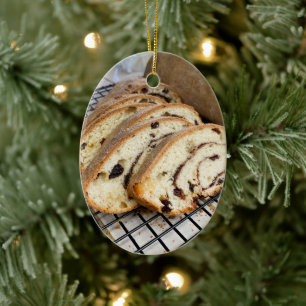 Décoration En Céramique Pain aux raisins et cannelle