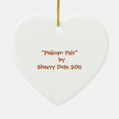 Décoration En Céramique Paires de pélican (Dos)