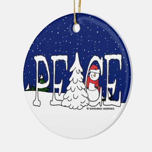 Décoration En Céramique Paix (Gauche)