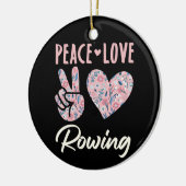 Décoration En Céramique Paix Amour Rwing (Gauche)