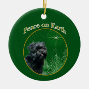 Décoration En Céramique Paix d'Affenpinscher