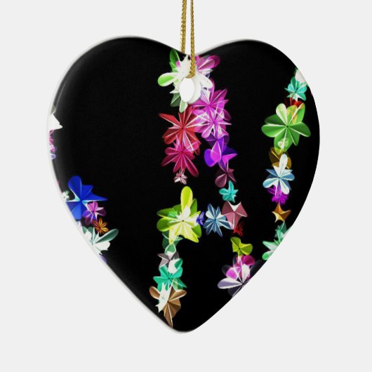 Décoration En Céramique "PAIX" dans l'art des fleurs Imprimer (Droite)