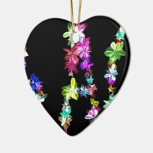 Décoration En Céramique "PAIX" dans l'art des fleurs Imprimer (Gauche)